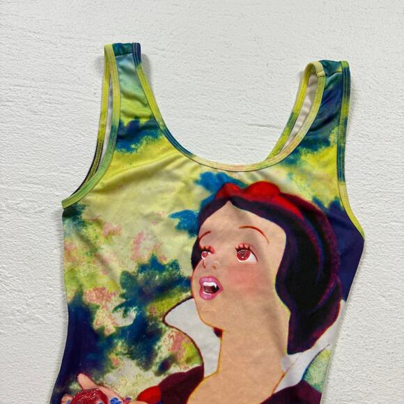 Upcycled Disney Snow White Vampire Bodysuit, Size Medium - Picture 2 of 8